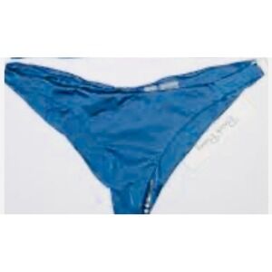 NWT Beach Bunny Ruched‎  Bottom Swimsuit Blue small